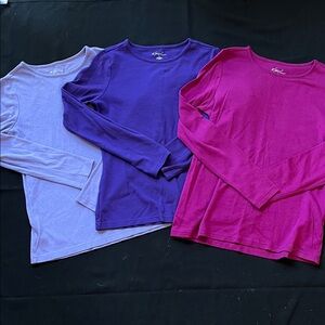 Kim Rogers Long Sleeve Tees - Purple, Pink, and Lavender